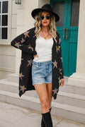 Angel Wings Star Open Front Long Sleeve Cardigan - Hovatok