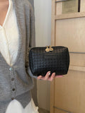 PU Leather Woven Clutch - Hovatok