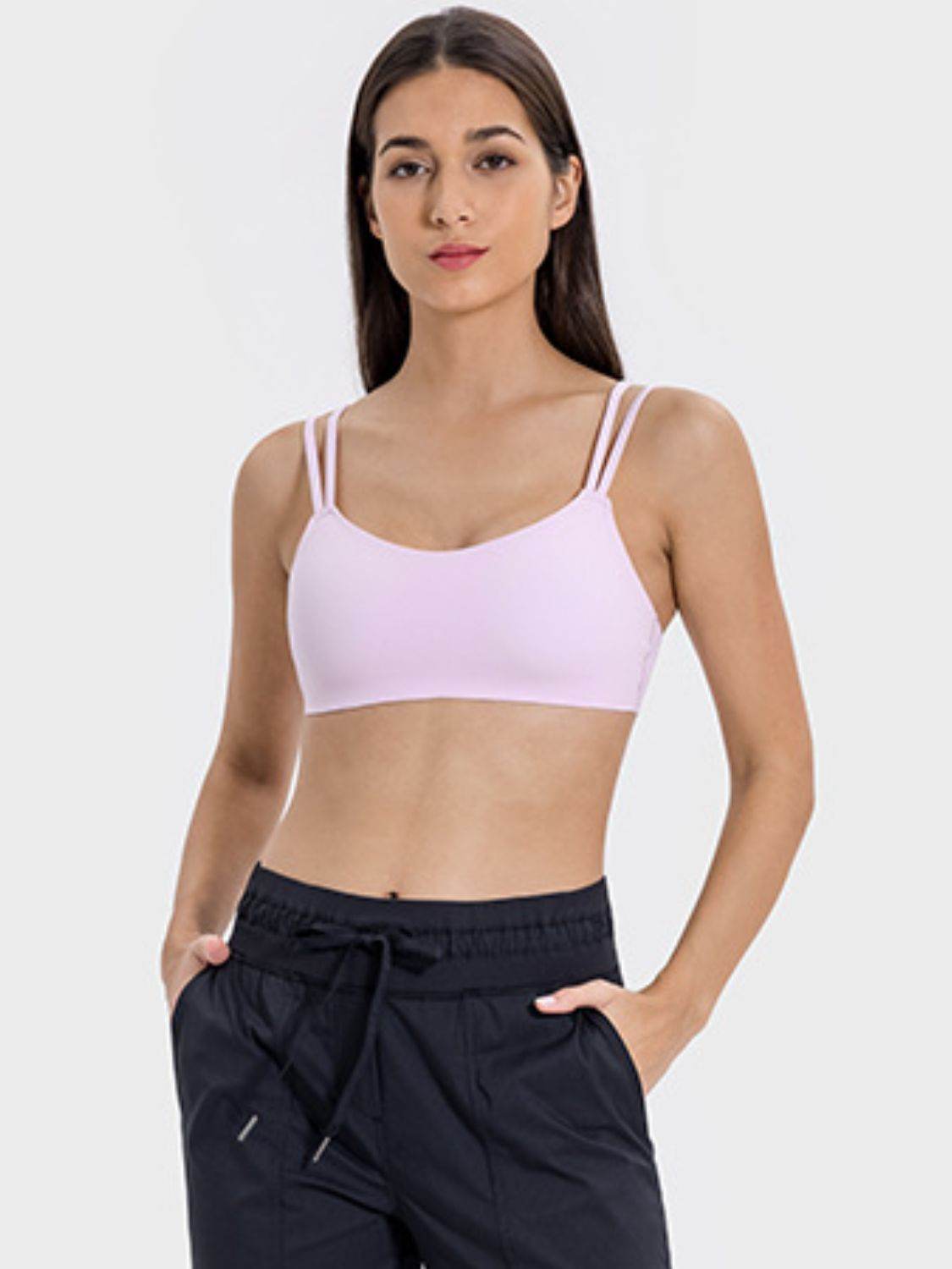 Millennia Scoop Neck Double Strap Active Cami - Hovatok