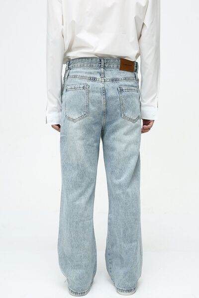 Decorative Seam Jeans - Hovatok