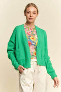Davi & Dani Open Front Drop Shoulder Cardigan - Hovatok