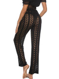 Cutout Drawstring High Waist Swim Pants - Hovatok