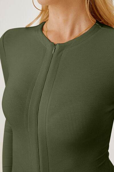 Zip Up Long Sleeve Bodysuit - Hovatok