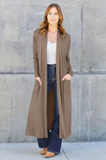 Basic Bae Full Size Open Front Long Sleeve Cover Up - Hovatok