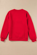 Valentine’s Day XOXO Round Neck Drop Shoulder Sweatshirt - Hovatok