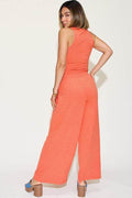 Basic Bae Full Size Ribbed Tank and Wide Leg Pants Set - Hovatok