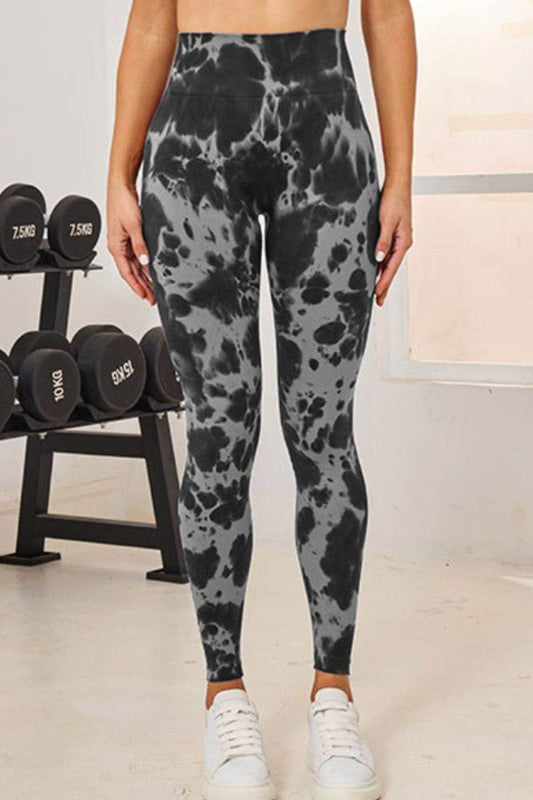 Tie-Dye High Waist Active Leggings - Hovatok