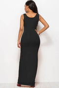 Scoop Neck Wide Strap Maxi Dress - Hovatok