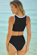Contrast Trim Two-Piece Swimsuit - Hovatok