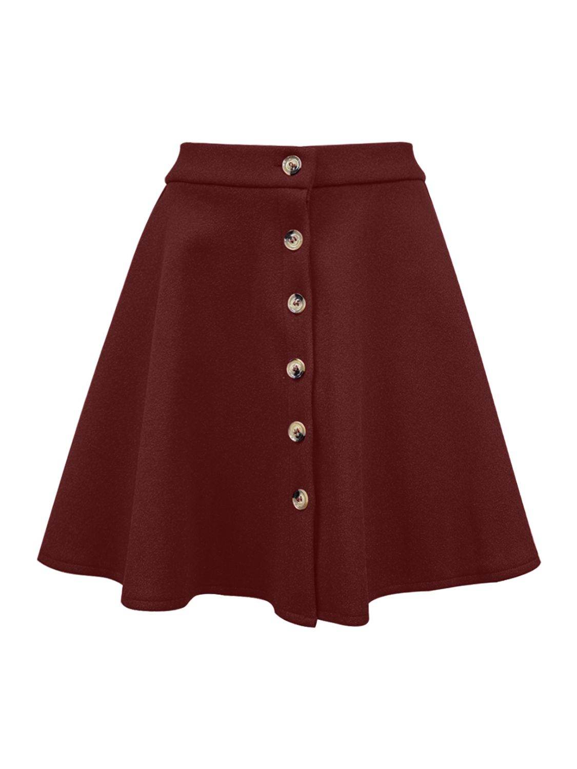 Buttoned Corduroy Mini Skirt - Hovatok