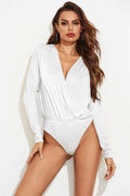 Surplice Long Sleeve Bodysuit - Hovatok