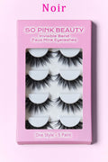 SO PINK BEAUTY Faux Mink Eyelashes 5 Pairs - Hovatok