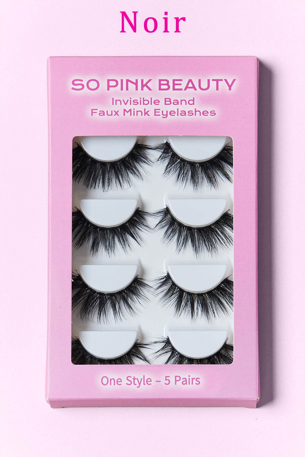 SO PINK BEAUTY Faux Mink Eyelashes 5 Pairs - Hovatok