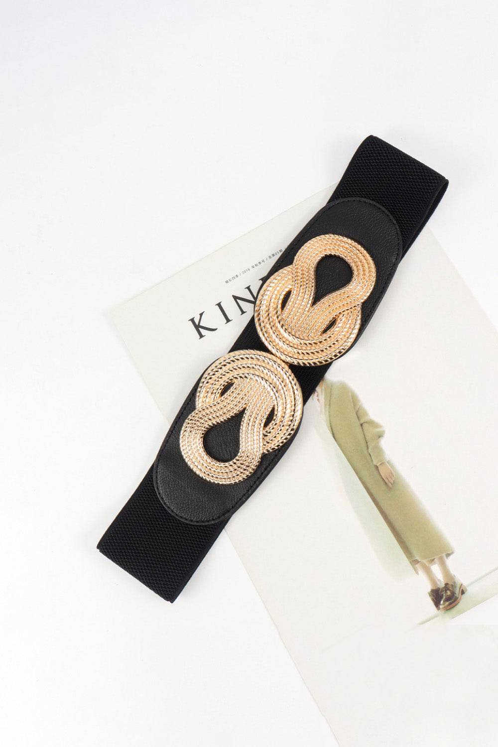 Twisted Alloy Buckle Wide Belt - Hovatok