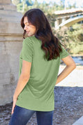 Basic Bae Bamboo Full Size V-Neck Short Sleeve T-Shirt - Hovatok