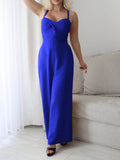 Devine Tie Back Backless Crisscross Jumpsuit - Hovatok