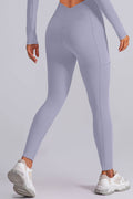 High Waist Active Leggings with Pockets - Hovatok