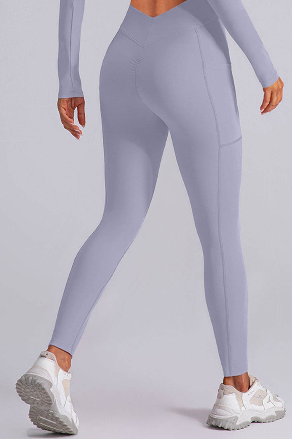 High Waist Active Leggings with Pockets - Hovatok