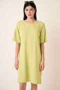 Mittoshop Urban Rib Knit Short Sleeve Tee Dress - Hovatok