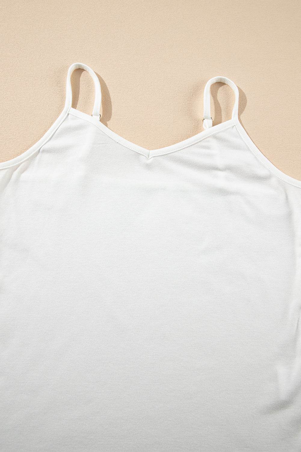 V-Neck Cami and Round Neck Short Sleeve Cover Up Set - Hovatok