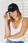 Zenana Embroidered City Baseball Cap - Hovatok