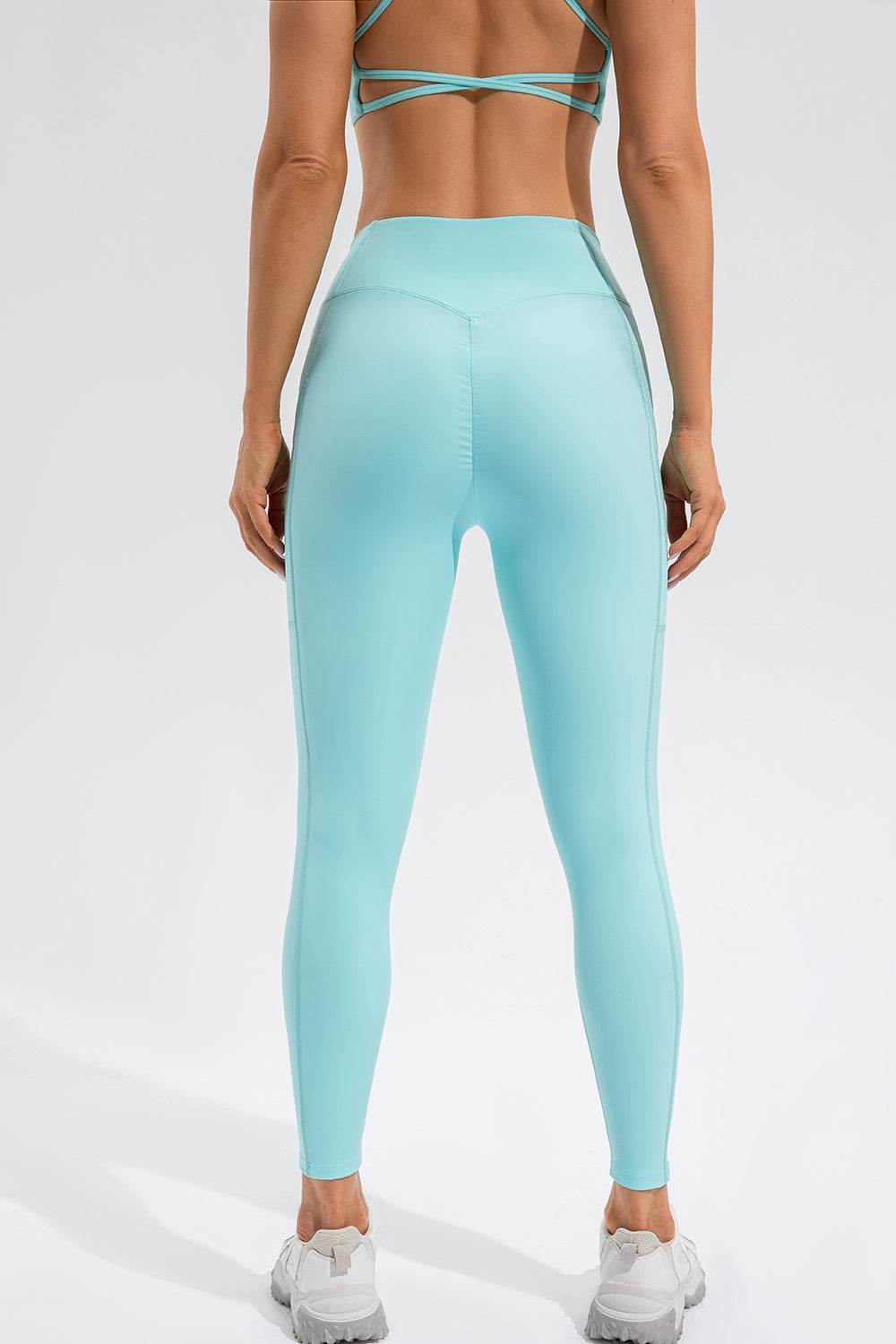 High Waist Active Leggings with Pockets - Hovatok