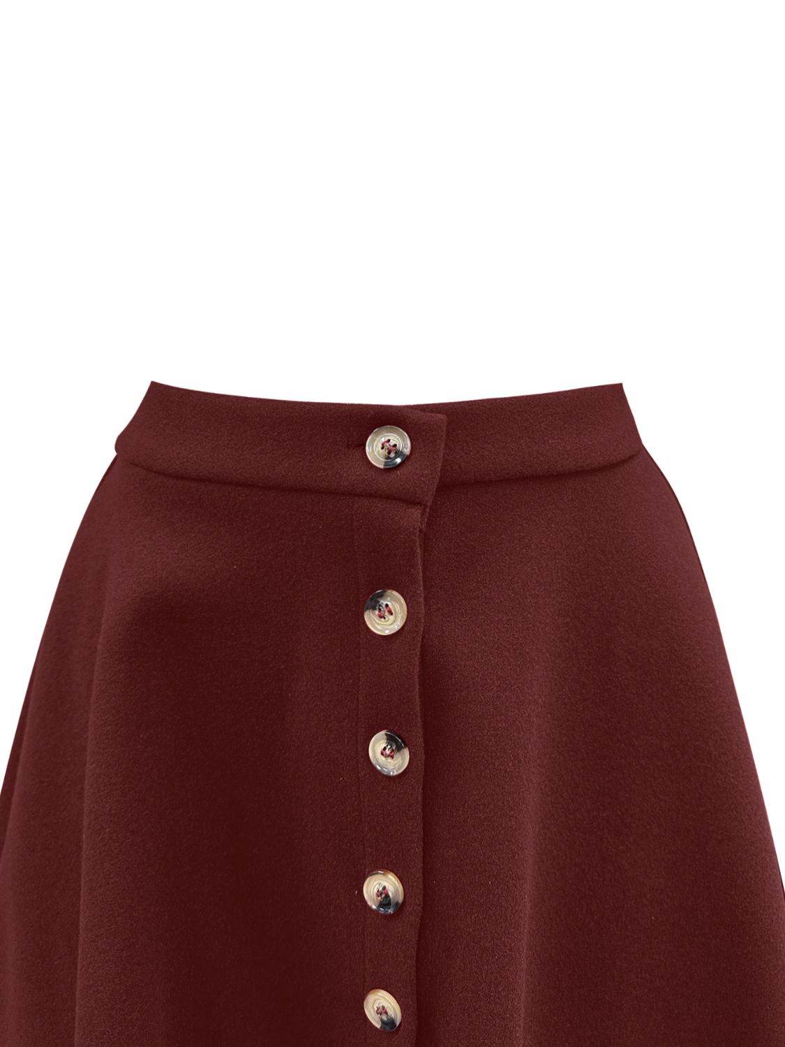 Buttoned Corduroy Mini Skirt - Hovatok