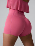 High Waist Active Shorts - Hovatok