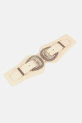 Shell Double Buckle Elastic Wide Belt - Hovatok