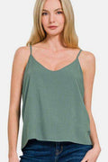 Zenana Two Layered Spaghetti Strap Cami - Hovatok