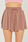 Love Tree Two In One Drawstring Active Shorts - Hovatok