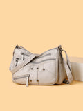 PU Leather Adjustable Strap Shoulder Bag - Hovatok