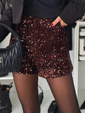 Sequin Mid Rise Shorts - Hovatok