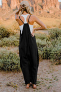 Double Take Full Size V-Neck Sleeveless Jumpsuit with Pockets - Hovatok