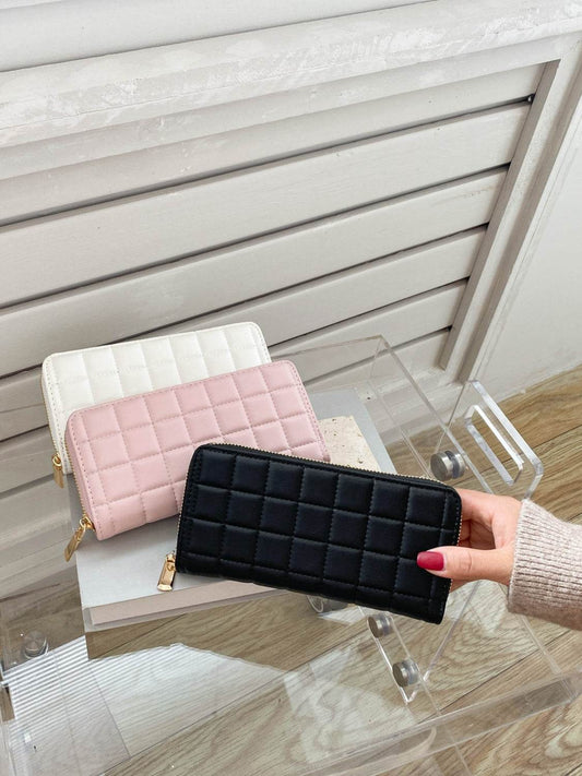 PU Leather Solid Color Wallet - Hovatok
