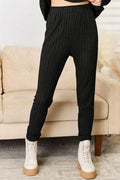 Basic Bae Full Size Notched Long Sleeve Top and Pants Set - Hovatok