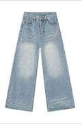 Wide Leg Jeans with Pockets - Hovatok