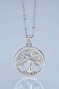 Adored 925 Sterling Silver Moissanite Tree Pendant Necklace - Hovatok