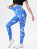 Tie-Dye High Waist Active Leggings - Hovatok