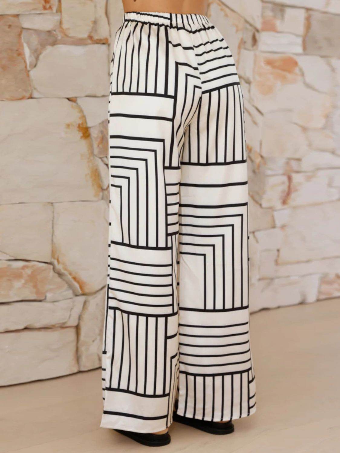 Button Down Half Sleeve Top and Pants Set - Hovatok