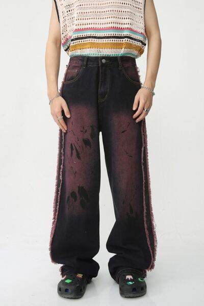 Raw Edge Mid Rise Men's Jeans - Hovatok