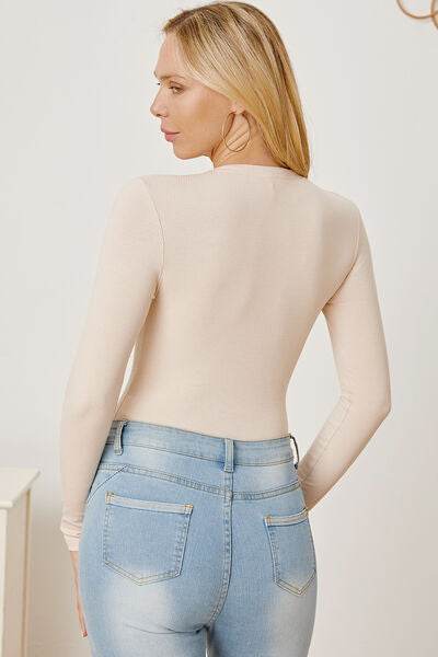 Zip Up Long Sleeve Bodysuit - Hovatok