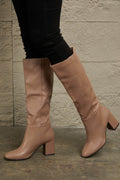 East Lion Corp Block Heel Knee High Boots - Hovatok