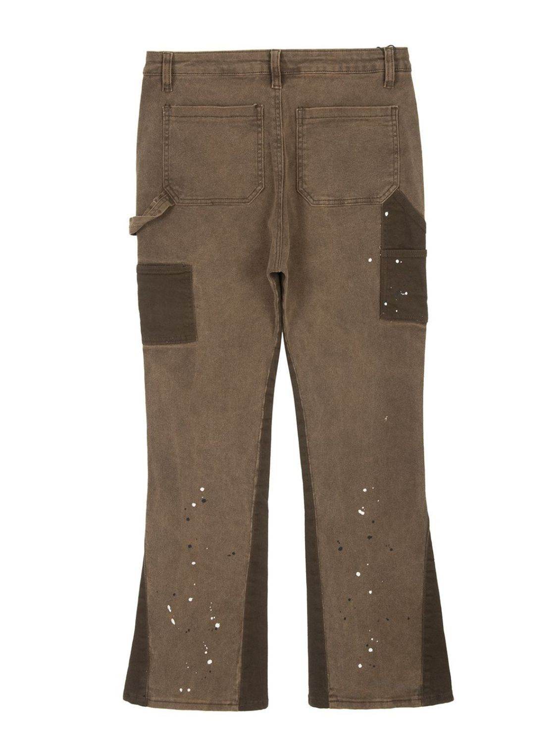 Men's Color Block Jeans with Pockets - Hovatok