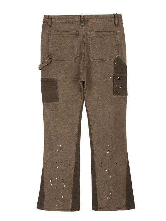Men's Color Block Jeans with Pockets - Hovatok