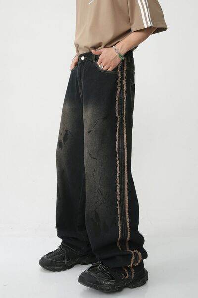 Raw Edge Mid Rise Men's Jeans - Hovatok