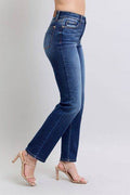 Judy Blue Full Size Washed Straight Leg Jeans with Pockets - Hovatok