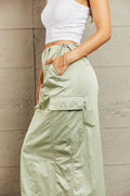 HYFVE Just In Time High Waisted Cargo Midi Skirt - Hovatok