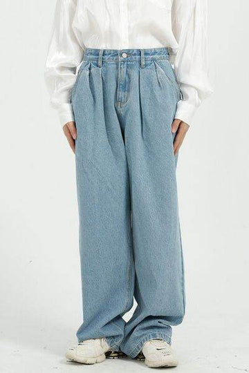 Wide Leg Jeans with Pockets - Hovatok