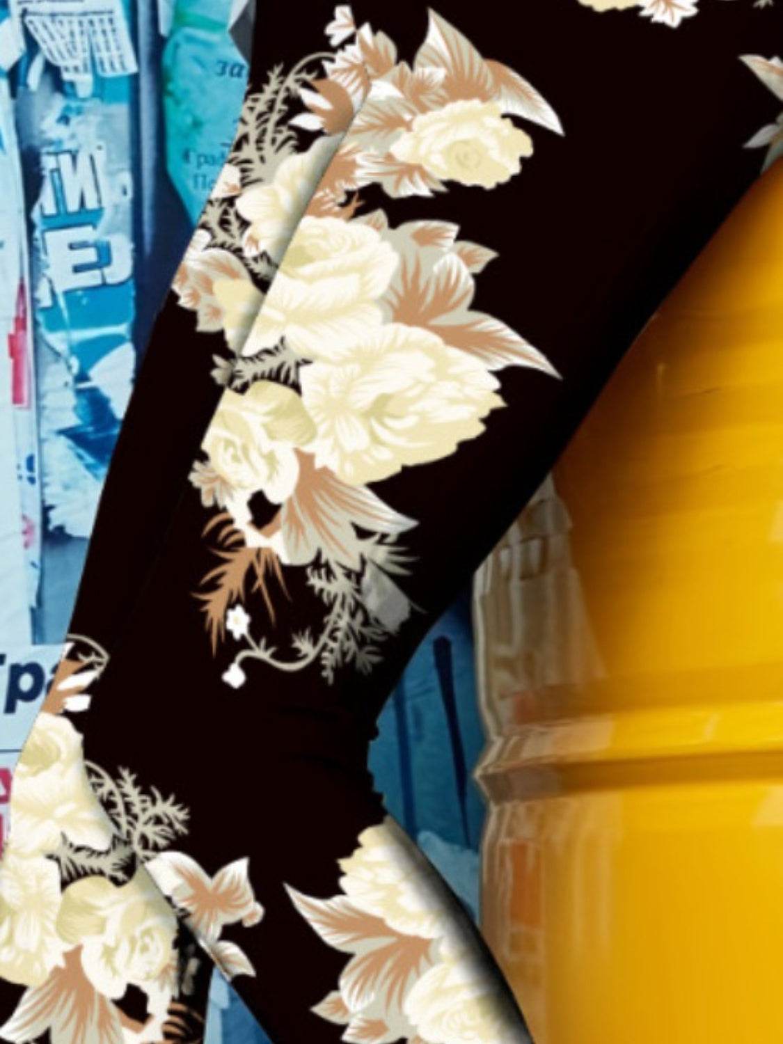 Printed High Waist Skinny Leggings - Hovatok